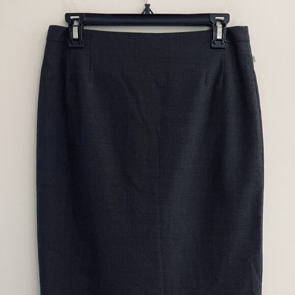 MM LAFLEUR Women’s Gray Pencil Skirt  Wool Blend Size 8 - Picture 3 of 8